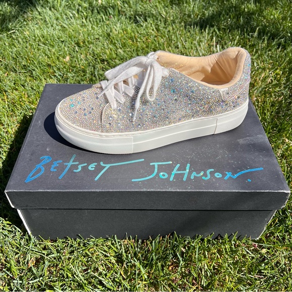Betsey Johnson Rhinestone Sneakers - Picture 9 of 10